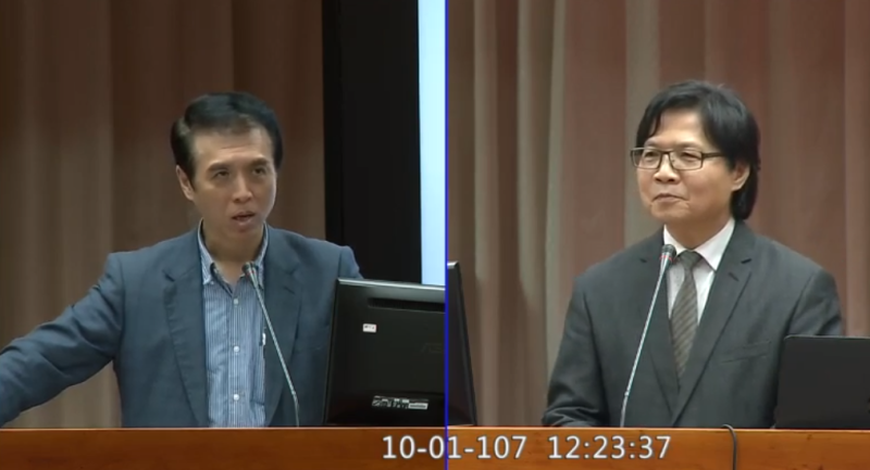 立法院今天邀請教育部部長葉俊榮（右）列席報告業務概況   圖：IVOD/擷取