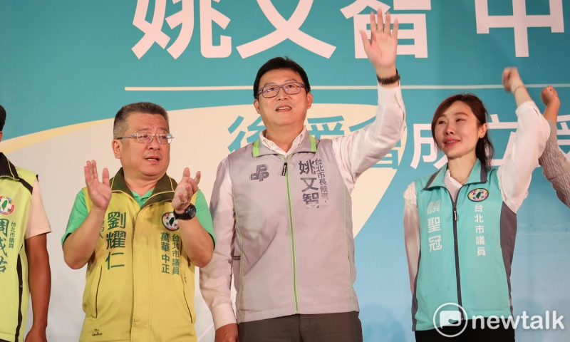民進黨台北市長候選人姚文智5日晚間痛批柯文哲是說謊者。   圖：林朝億/攝