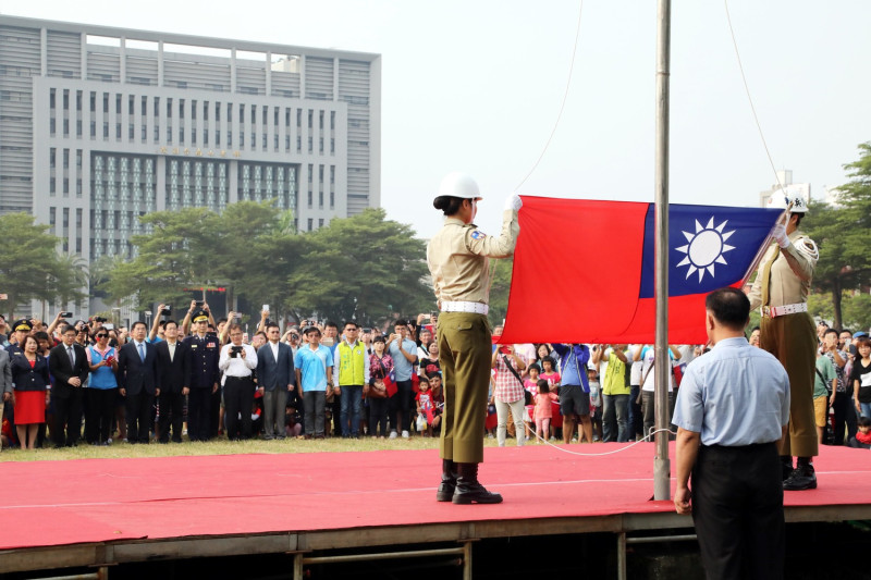 升旗典禮。   圖：台南市政府提供