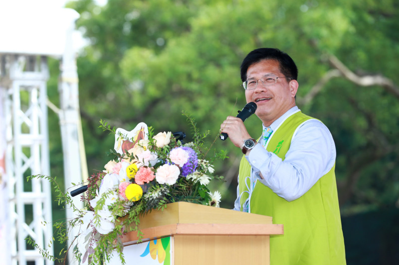 林佳龍對於民調領先，表示感謝市民的肯定。   圖：林佳龍競選總部提供