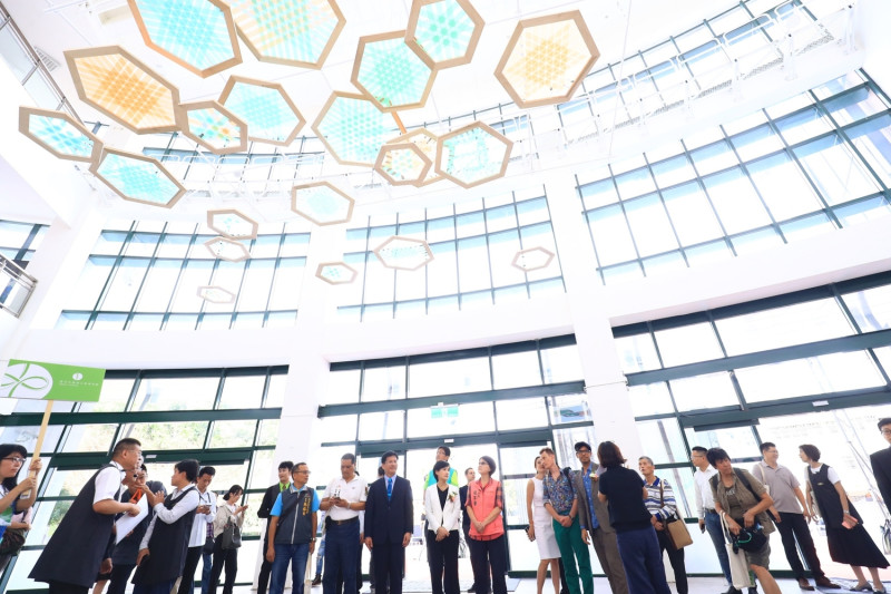 全國第一座以纖維為主題的公立博物館今天在台中揭幕。 圖 : 台中市政府/提供