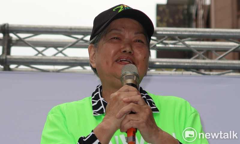 台北市二二八公益關懷協會理事長林黎彩18日出席「二二八暨白色恐怖受難團體」後援會成立大會。   圖：林朝億/攝