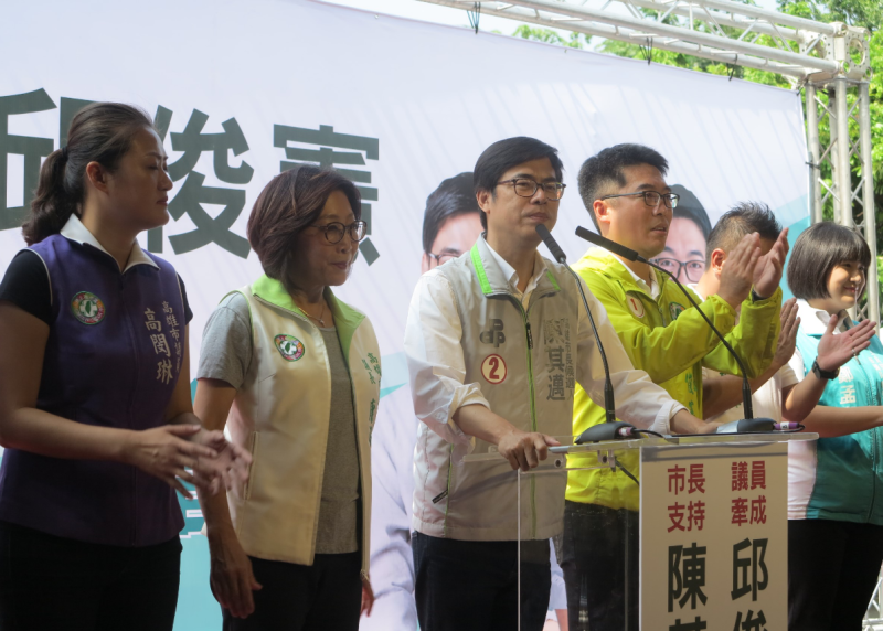 陳其邁表示，高雄在台灣政經方面，佔有重要的一席之地。   圖：陳其邁競選辦公室／提供