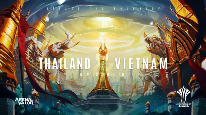 2018《傳說對決》AIC 國際賽將在越南第一大城胡志明市以及泰國首都曼谷熱血巡迴。   圖：Garena／提供