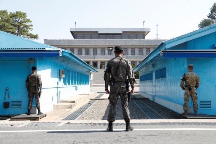 南北韓即將解除共同警備區武裝   圖：擷取自推特