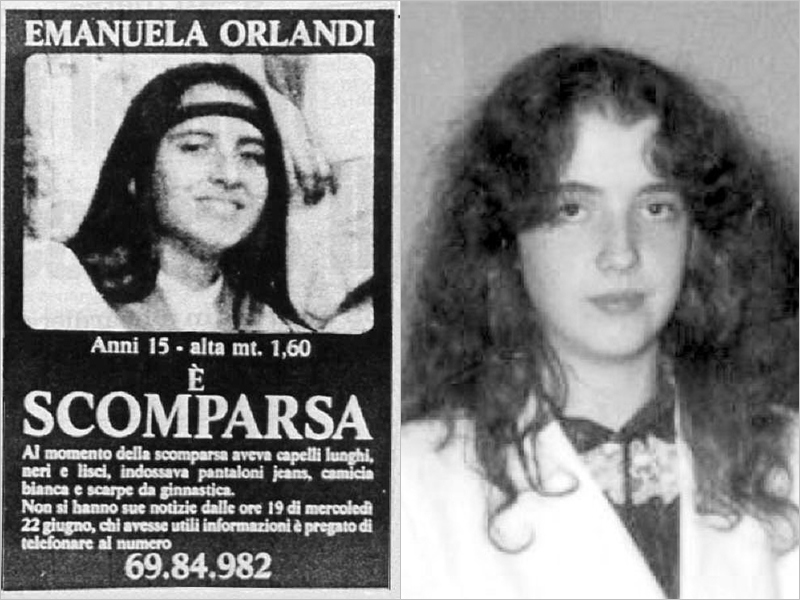 1983年，奧蘭迪（左）與葛瑞格里（右）相繼在羅馬失蹤，從此人間蒸發。   圖：取自維基百科