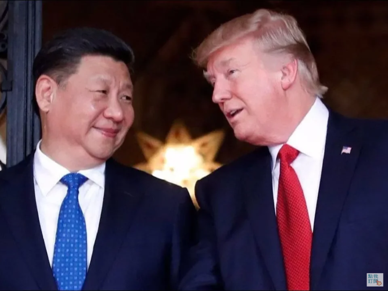 美國總統川普（右）與中國主席習近平（左）。   圖：翻攝自Youtube