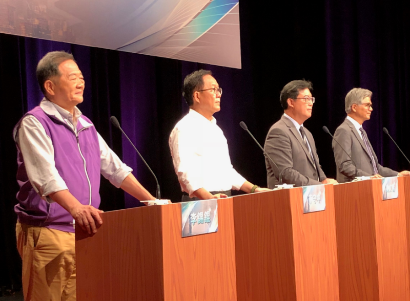 台北市長候選人首場電視辯論今（4）天下午在《TVBS》舉行。   圖:丁守中辦公室/提供