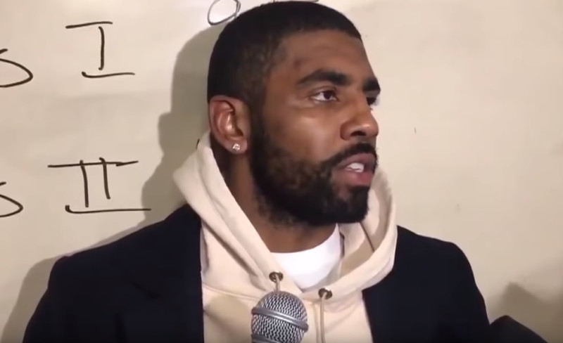 爾提克主控Kyrie Irving(厄文)因在昨日對金塊賽後不滿對手刷分，將球扔上看台，這一行為也導致他被聯盟判罰2萬5000美元。   圖：翻攝自Youtube