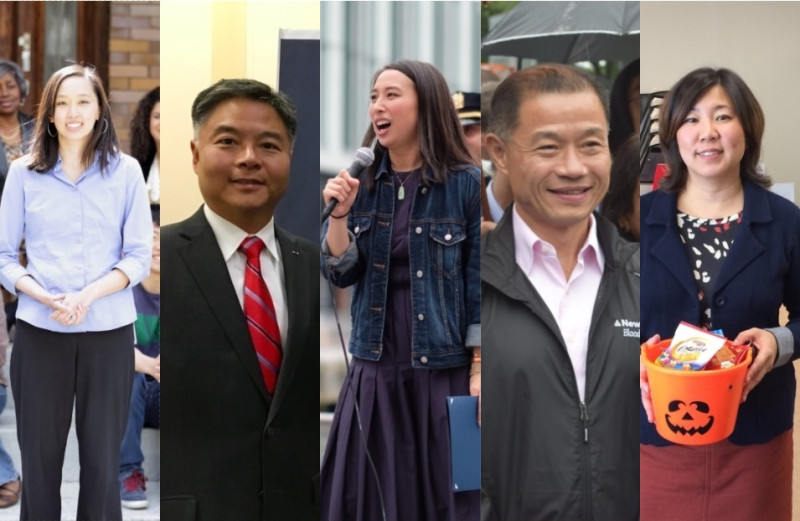 美國期中選舉結果陸續出爐。5名台裔候選人傳出捷報，全部順利當選。   圖：翻攝自推特
