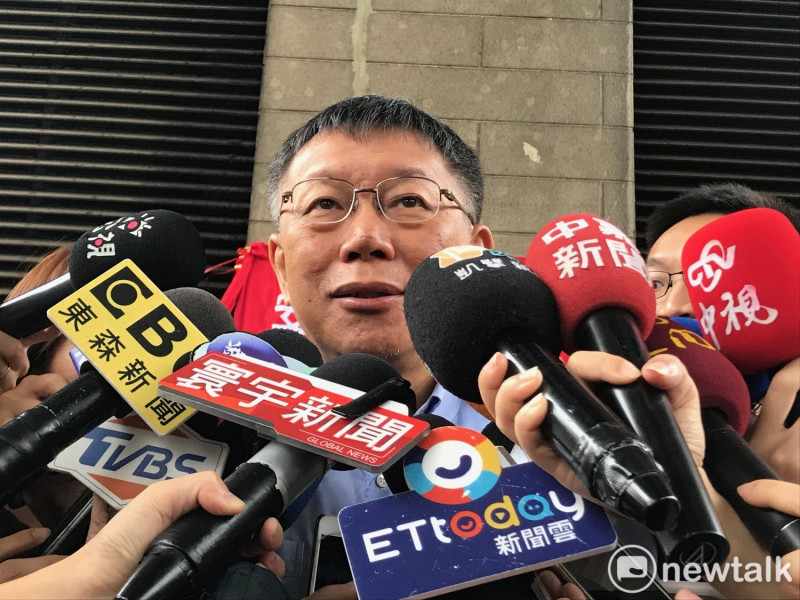 台北市長柯文哲表示，這場選舉相對於2014他喊說推倒藍綠的高牆，「恐怕2018才是真正的試驗」。   圖 : 周煊惠 / 攝