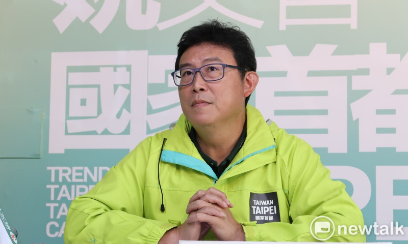 民進黨台北市長候選人姚文智12日舉行記者會。   圖：林朝億/攝