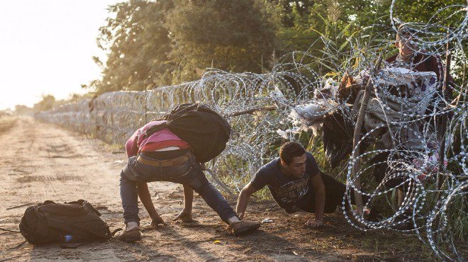 作為中亞移民大舉進入歐洲的第一道關口，保加利亞加強邊境管制，希望杜絕非法移民入侵，仍擋不住移民潮。   圖：翻攝neli salo推特