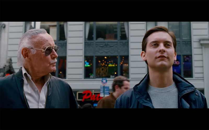 Stan Lee在《蜘蛛人3》中的西裝路人（2007）。   圖：截自youtube影片
