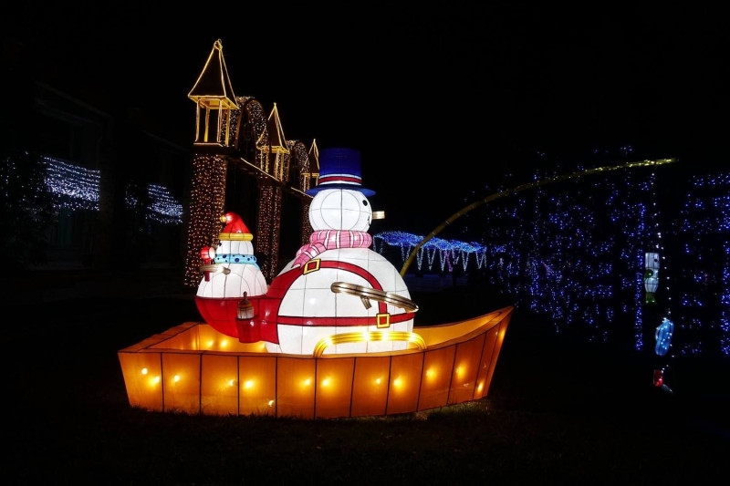 宜蘭「奇幻耶誕」聖誕燈飾。   圖：臉書宜蘭ㄚ欣的美食日誌／授權