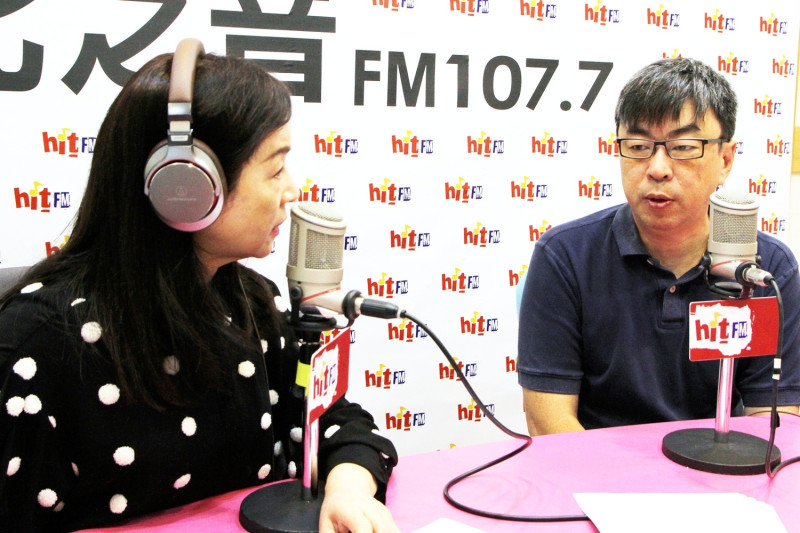 民進黨立委段宜康今日接受電台專訪表示，台北市目前已有「三足鼎立」的味道。   圖：Hit Fm節目《蔻蔻早餐》提供
