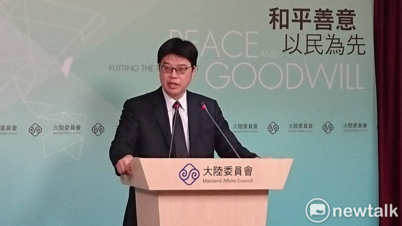大陸委員會副主委邱垂正今天（22日）下午表示，中國意圖介入台灣民主機制正常運作是公認的事實。   圖：謝莉慧/攝