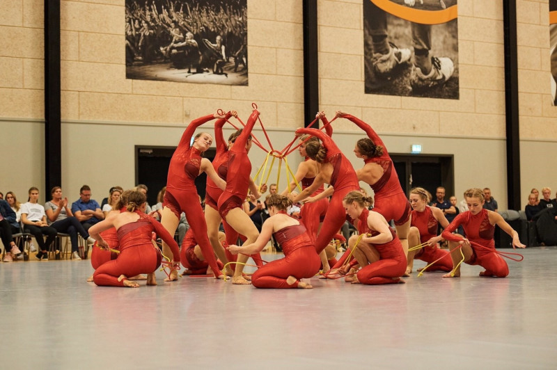 丹麥體操國家表演隊於苗栗場的演出。   圖：苗栗縣政府／提供