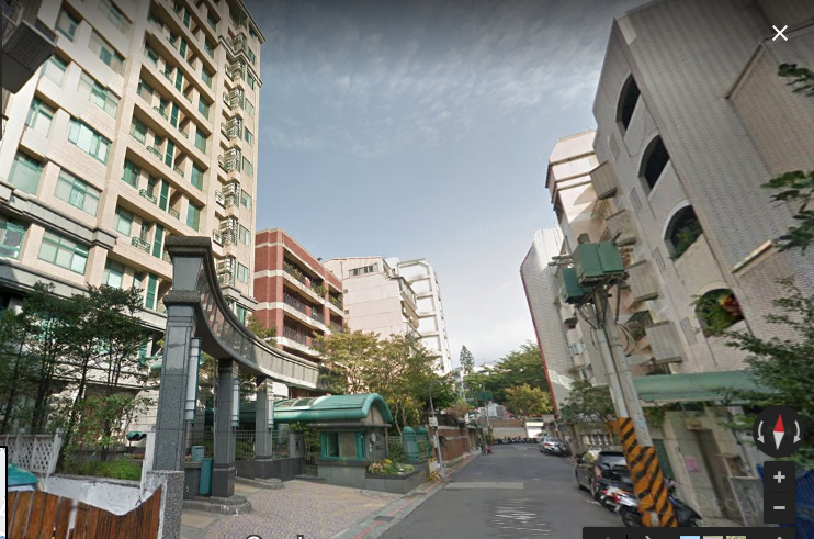 美國在台協會（AIT）首度在台置產，地點選在台北市天母地區中山北路的幽靜巷子裡。   圖：翻攝Google地圖街景
