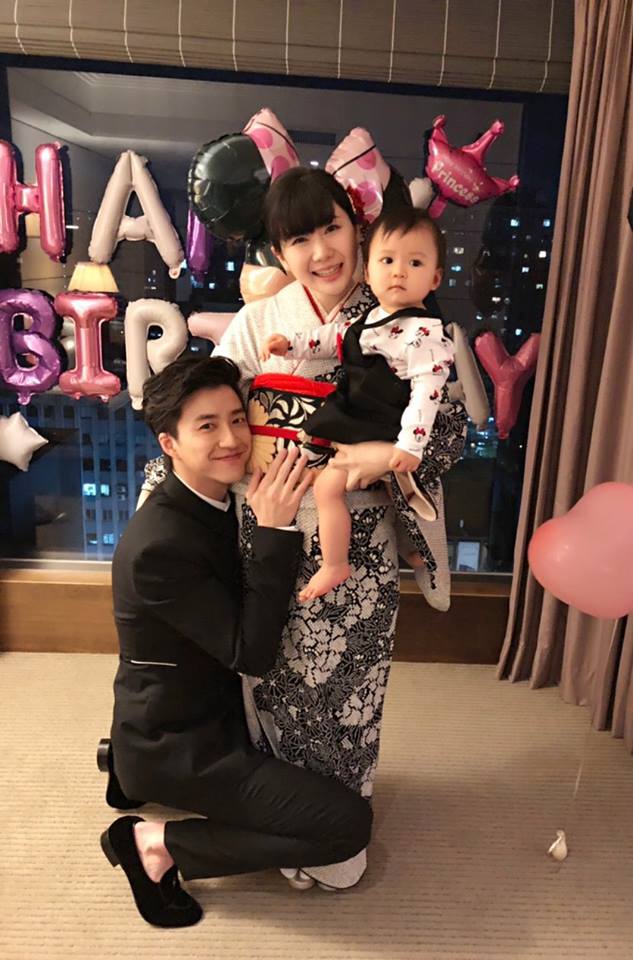 台灣桌球名將江宏傑今天(5日)在臉書報喜訊，表示他的妻子福原愛已懷孕6個月，並PO出兩人與女兒的合照。   圖：翻攝江宏傑 Chiang Hung-Chieh臉書