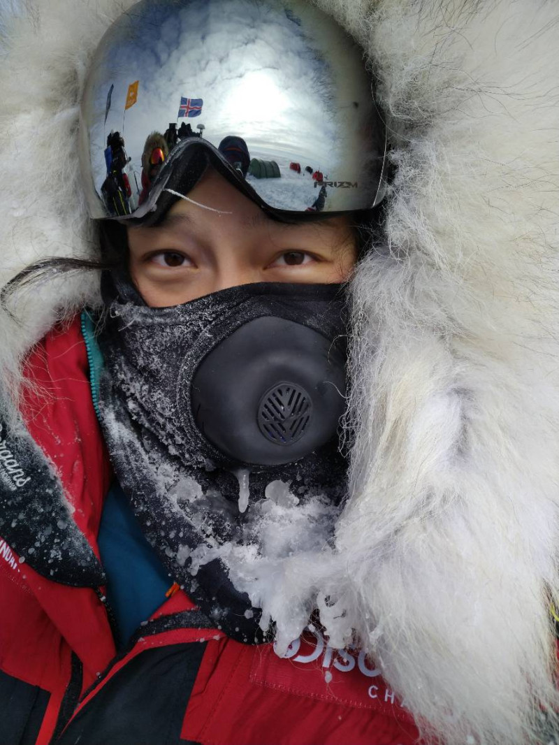 林語萱在南極長征隊中是唯一的女性。   圖：橘子關懷基金會提供