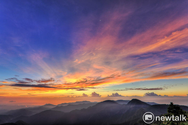 太平山望洋山日出。   圖：太平山國家森林公園／提供