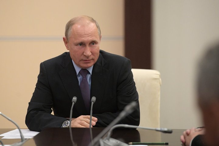 俄羅斯總統普亭在年度記者會中提起英國脫歐公投，認為不落實英國脫歐，將是對於「直接民主」的否定。   圖：翻攝俄羅斯總統官網