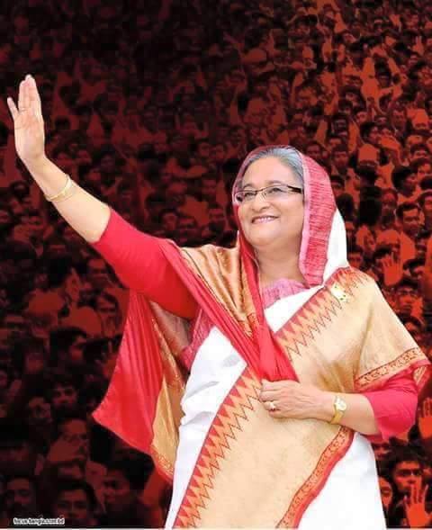 孟加拉即將舉行國會大選，總理哈希納（Sheikh Hasina）尋求破紀錄第4任。   圖：翻攝Sheikh Hasina臉書