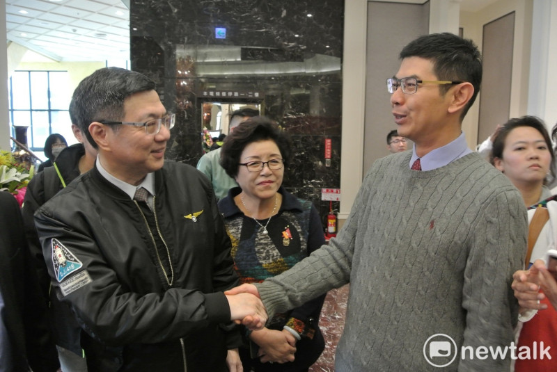 前行政院長卓榮泰參加台中市議會民進黨團幹部交接。   圖：唐復年/攝