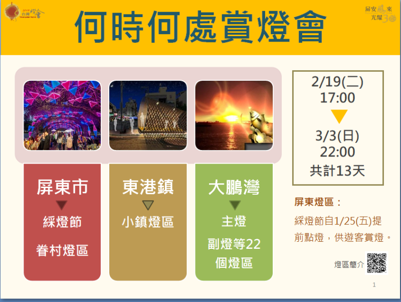 今年何時何處何時何處賞台灣燈會。   圖：交通部觀光局提供