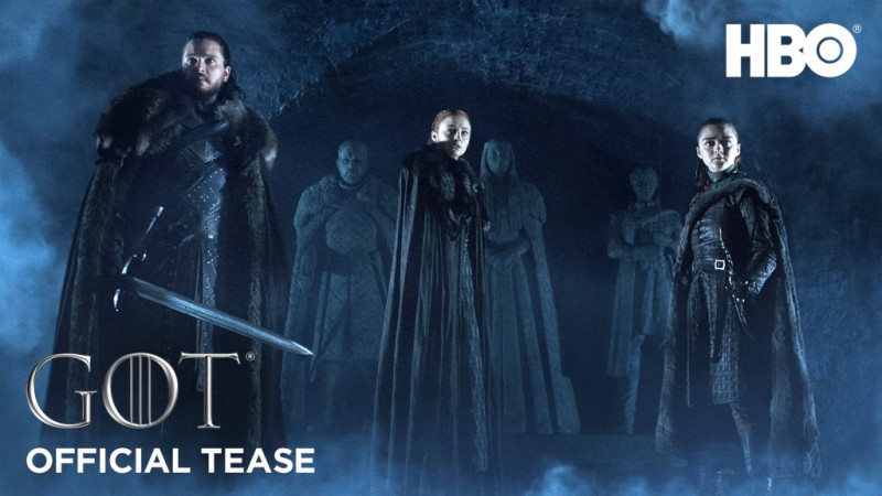 HBO今（14）日宣布，《冰與火之歌：權力遊戲》（Game of Thrones）第八季將在4月15日與美國同步獨家首播，今日也釋出最新前導預告（#ForTheThrone）。   圖：HBO提供