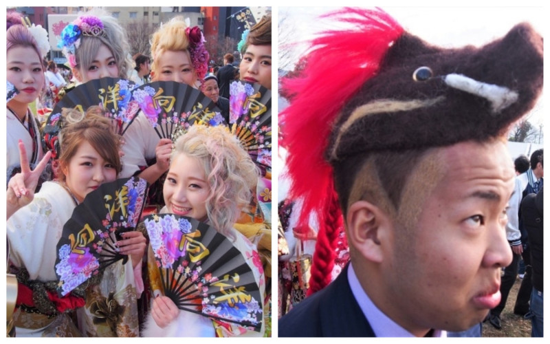 日本福岡縣的北九州市，擁有全日本最瘋狂的成人禮儀式。   圖／翻攝自 SoraNews24