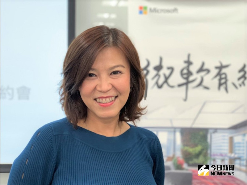 何虹博士於 2003 年加入微軟，2018年接任台灣微軟首席營運長。   圖／記者劉士成攝，2019.1.15