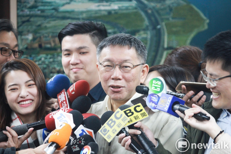台北市長柯文哲過年期間將每天與一網紅合作推出影片。   圖：周煊惠 / 攝