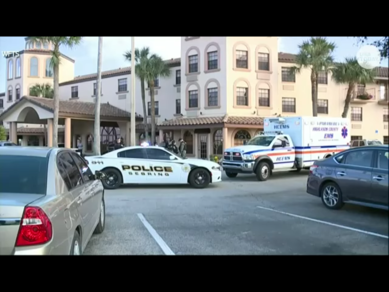 美國佛羅里達州警方說，佛州中部小鎮塞柏林一家銀行今天發生槍擊事件，槍手殺害至少5人後被捕。   圖：翻攝自Youtube