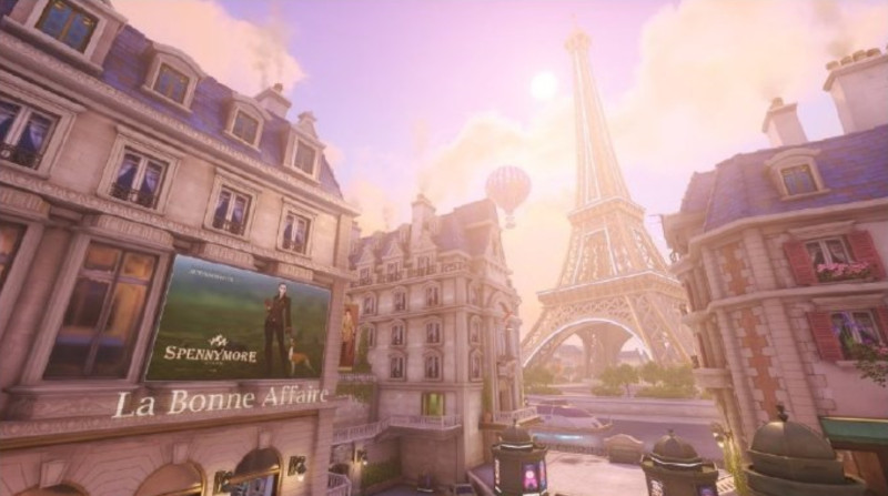《鬥陣特攻》全新地圖將是「浪漫之都」巴黎。   圖：翻攝自微博