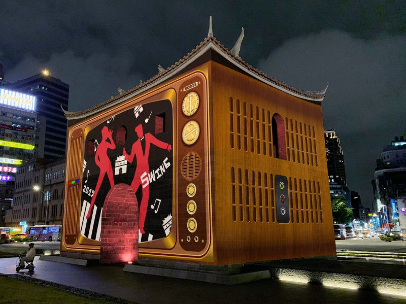 2019台北燈節期間，北門光雕首度以360度全四面的投影展出並搭配音樂與舞蹈的表演，絕對精彩！   圖：臺北市政府觀光傳播局提供
