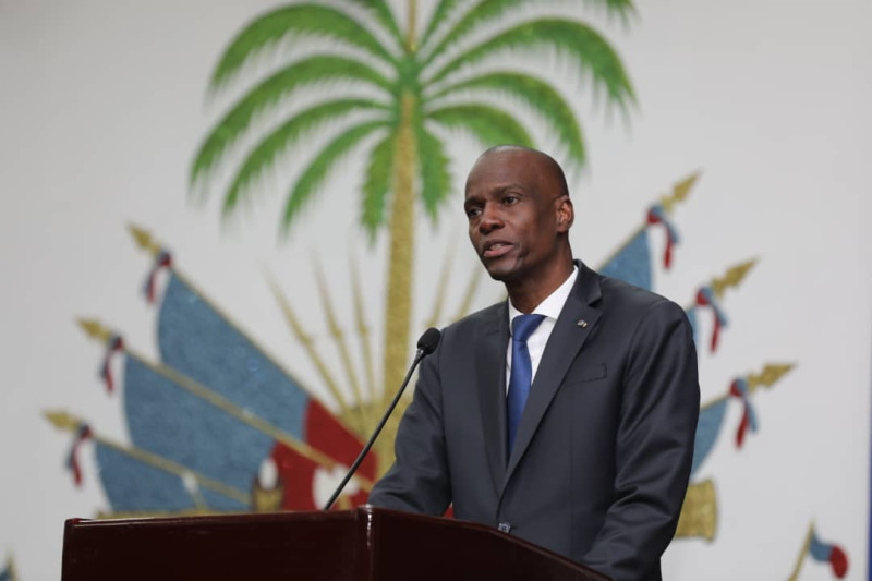 海地總統摩依士（Jovenel Moise）面對群情激憤的民眾至今仍未出面說明。   圖：翻攝自摩依士Twitter