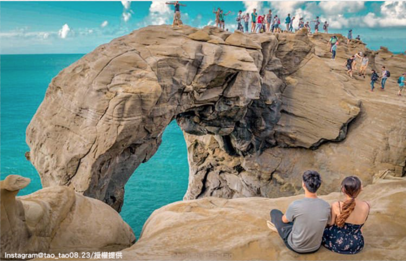 象鼻岩特別的景緻，令人讚嘆大自然的鬼斧神工。   圖：翻攝自instagram tao_tao08.23／開放權限
