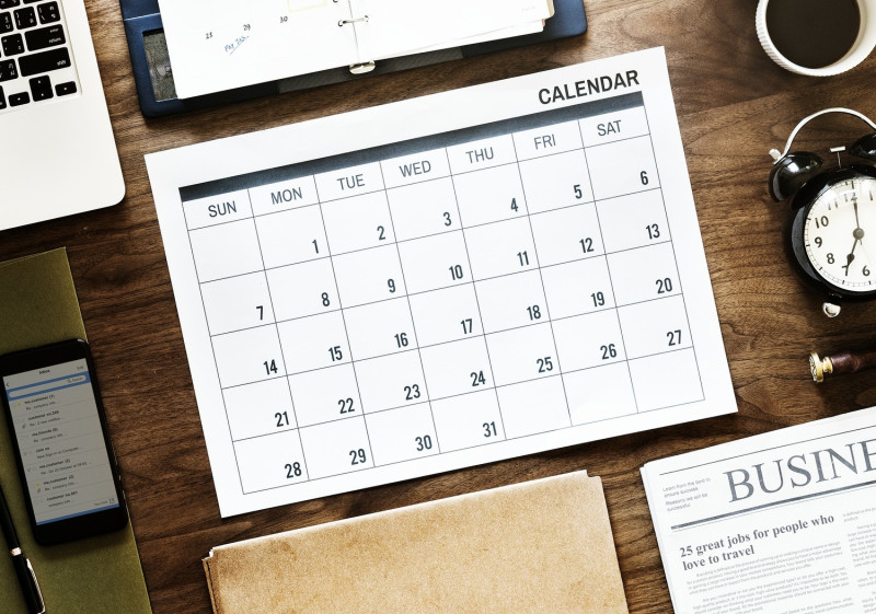 不少網友瞧見日曆上的「貼心設計」都笑翻。   示意圖／取自Pixabay