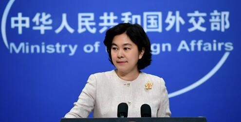 中國外交部發言人華春瑩，傳出本月將接任外交部新聞司長。   圖：翻攝自環球網