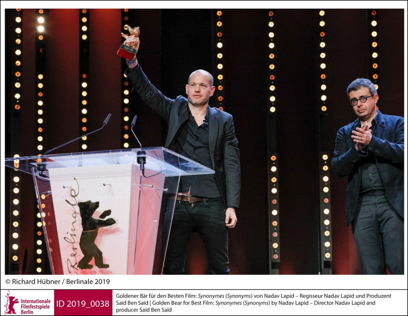 第69屆柏林影展由以色列導演那達夫拉匹（Nadav Lapid）新作「同義詞」奪下金熊獎。   圖：取自柏林影展網站
