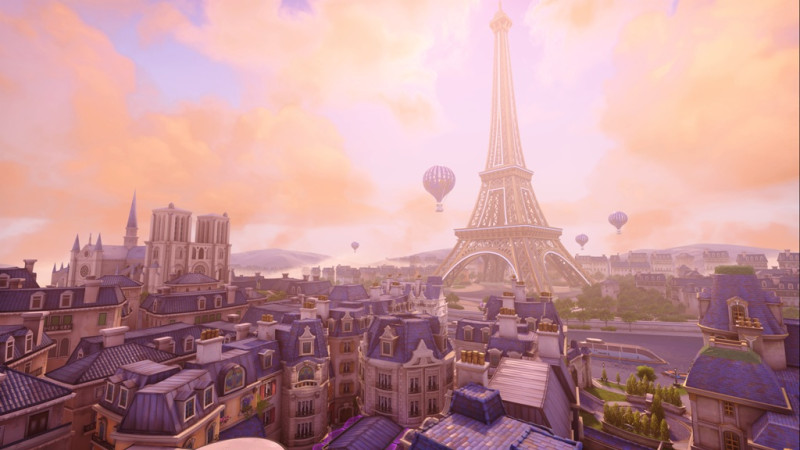 《鬥陣特攻》的全新佔領地圖 — 巴黎，現已在 PC、PS4 和 Xbox One 平台上推出。   圖：暴雪娛樂／提供