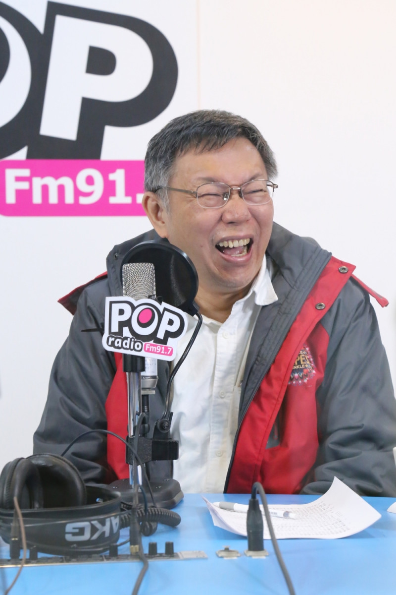 台北市長柯文哲今日接受《POP搶先爆》專訪。   圖：《POP搶先爆》 / 提供