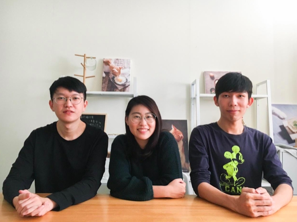 好味小姐三位共同創辦人，由左至右分別為黃奕傑、陳璻安、尤葦帆。   圖：創夢實驗室/提供