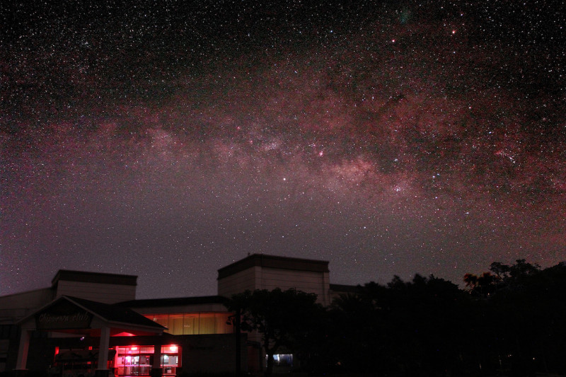 升級星野燈後的小墾丁璀璨銀河超美。   圖：親子觀星會理事長江英瑞/提供