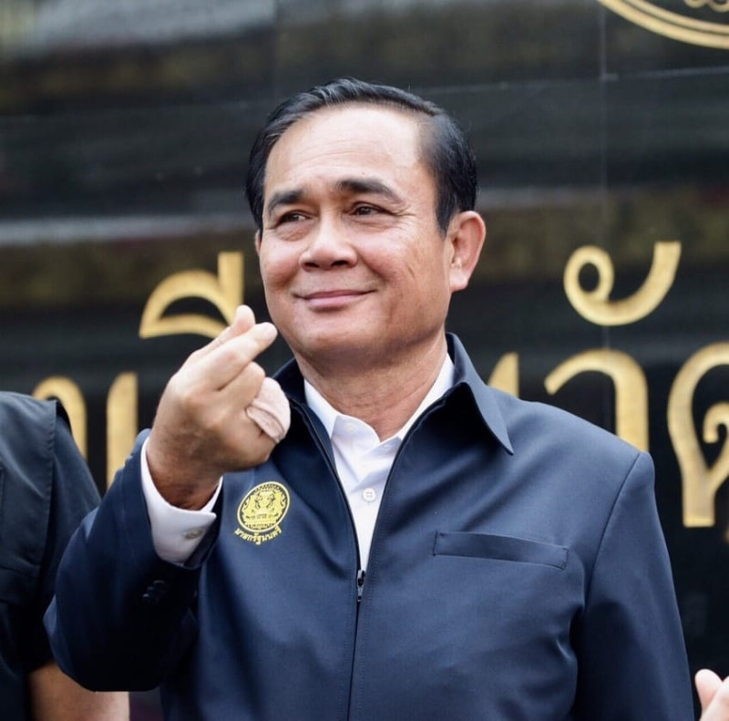 11名泰國人因在網路以 Big Tu 代替總理帕拉育（圖），散布兵役延長假消息遭到逮捕。   圖：翻攝Prayut Chan-o-Cha臉書