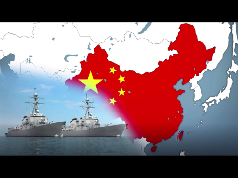 美軍太平洋艦隊發表聲明說：「軍艦穿越台灣海峽展現美國致力維護印太地區的自由與暢通。」聲明中說，今天的2艘軍艦分別是「史塔森號」（Stethem）驅逐艦和「查維斯號」（Cesar Chavez）後勤彈藥補給艦。   圖：翻攝自Youtube