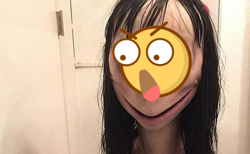 來自日本妖怪傳說的 MoMo 鳥，演變成鼓吹孩童自戕的網路遊戲人物。   圖／翻攝自每日郵報