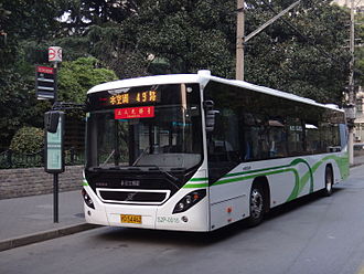 中國的公共汽車。   圖：翻攝自 維基百科 